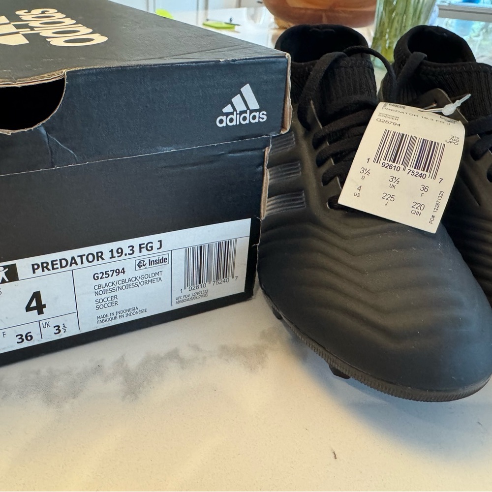 Adidas Black Predator Soccer Cleats